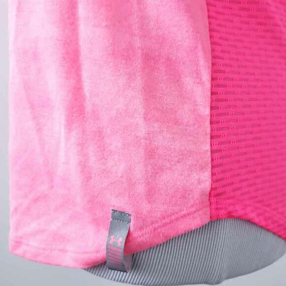 Under Armour Pink Breast Cancer Shirt Athletic SMALL Short Sleeve Heat Gear - Picture 5 of 6